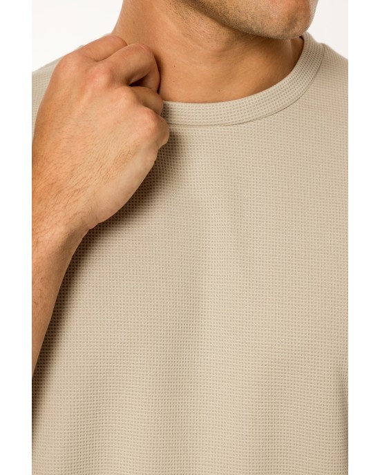 T-shirt Vittorio μπεζ ΚΟΝΤΟΜΑΝΙΚΕΣ
