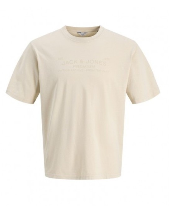 T-shirt Jack n Jones μπεζ ΚΟΝΤΟΜΑΝΙΚΕΣ