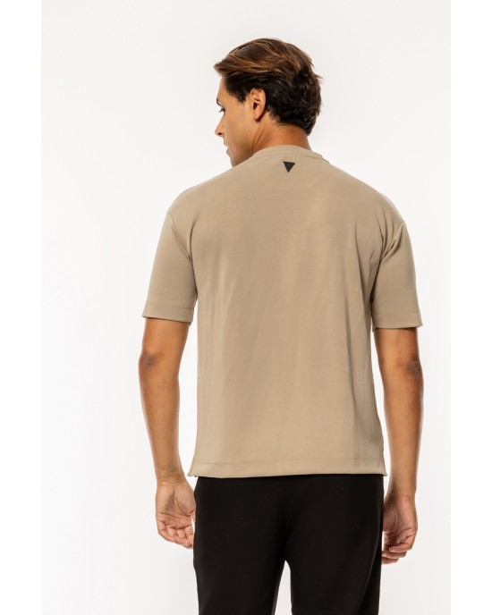 T-shirt Vittorio Jordan μπεζ ΚΟΝΤΟΜΑΝΙΚΕΣ