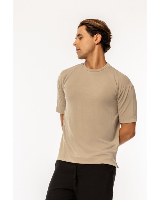 T-shirt Vittorio Jordan μπεζ ΚΟΝΤΟΜΑΝΙΚΕΣ