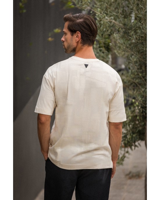 T-shirt Vittorio μπεζ ΚΟΝΤΟΜΑΝΙΚΕΣ
