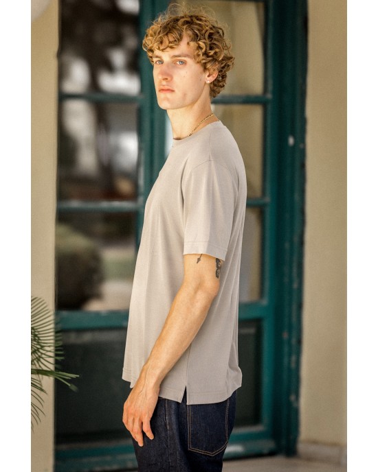 T-shirt Vittorio μπεζ ΚΟΝΤΟΜΑΝΙΚΕΣ
