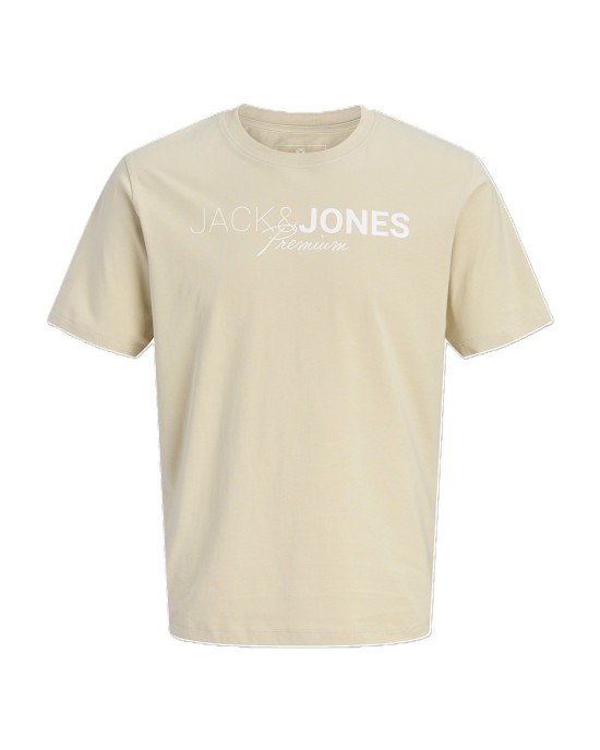 T-shirt Jack n Jones Plus Size μπεζ ΚΟΝΤΟΜΑΝΙΚΕΣ