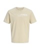 T-shirt Jack n Jones Plus Size μπεζ ΚΟΝΤΟΜΑΝΙΚΕΣ