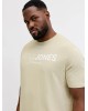 T-shirt Jack n Jones Plus Size μπεζ ΚΟΝΤΟΜΑΝΙΚΕΣ