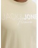 T-shirt Jack n Jones Plus Size μπεζ ΚΟΝΤΟΜΑΝΙΚΕΣ