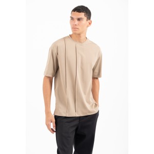 T-shirt Vittorio μπεζ T-shirt Vittorio μπεζ