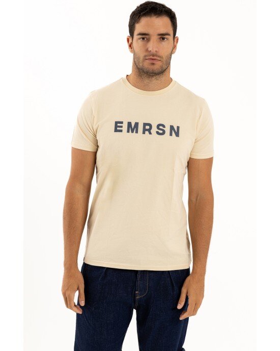 T-shirt Emerson μπεζ ΚΟΝΤΟΜΑΝΙΚΕΣ