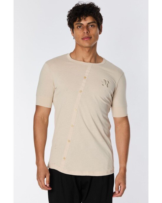 T-Shirt Rebel μπεζ T-Shirt Rebel μπεζ