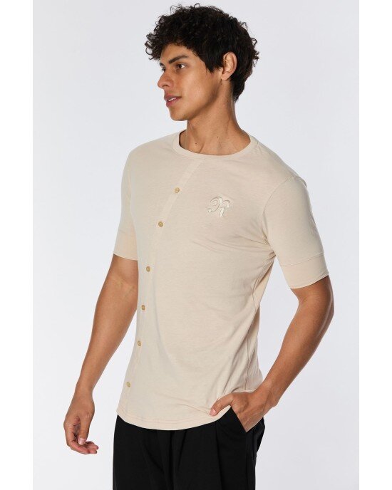 T-Shirt Rebel μπεζ T-Shirt Rebel μπεζ