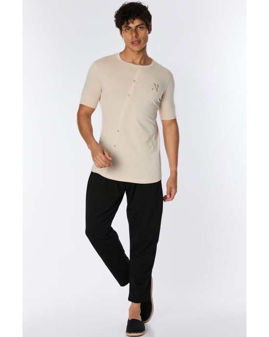 T-Shirt Rebel μπεζ T-Shirt Rebel μπεζ
