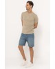 T-shirt Calvin Klein μπεζ ΚΟΝΤΟΜΑΝΙΚΕΣ