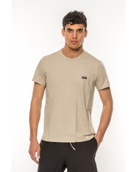 T-Shirt Boss Bodywear μπεζ ΚΟΝΤΟΜΑΝΙΚΕΣ