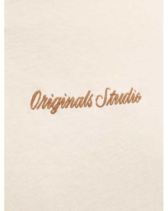 T-shirt Jack n Jones Plus Size μπεζ ΚΟΝΤΟΜΑΝΙΚΕΣ