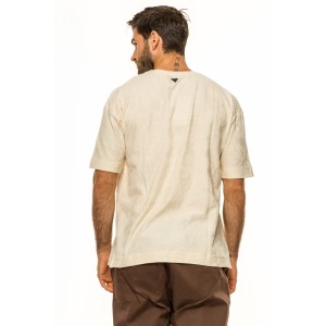 T-shirt Vittorio μπεζ T-shirt Vittorio μπεζ