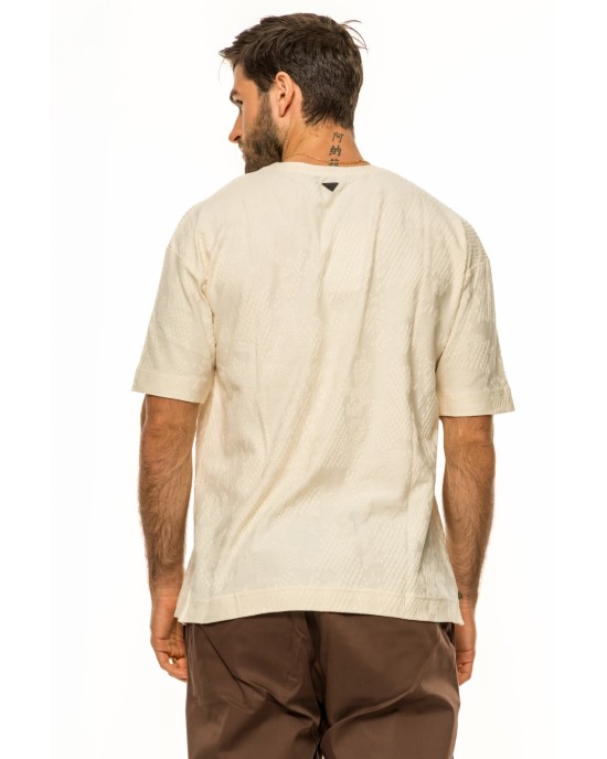 T-shirt Vittorio μπεζ ΚΟΝΤΟΜΑΝΙΚΕΣ