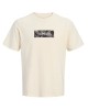 T-shirt Jack n Jones μπεζ ΚΟΝΤΟΜΑΝΙΚΕΣ
