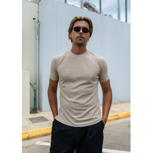 T-shirt Vittorio μπεζ