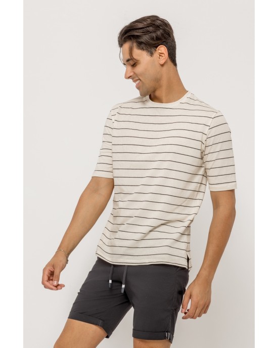 T-Shirt Rebel μπεζ ΚΟΝΤΟΜΑΝΙΚΕΣ