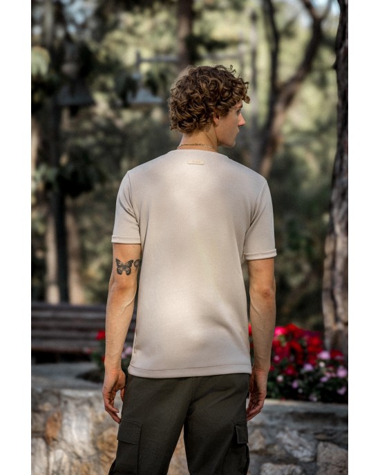 T-Shirt Rebel μπεζ ΚΟΝΤΟΜΑΝΙΚΕΣ
