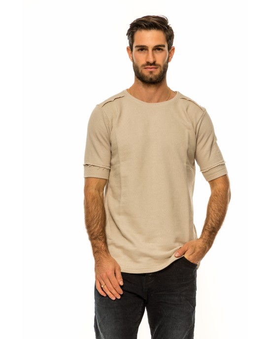 T-Shirt Rebel μπεζ ΚΟΝΤΟΜΑΝΙΚΕΣ T-Shirt Rebel μπεζ ΚΟΝΤΟΜΑΝΙΚΕΣ