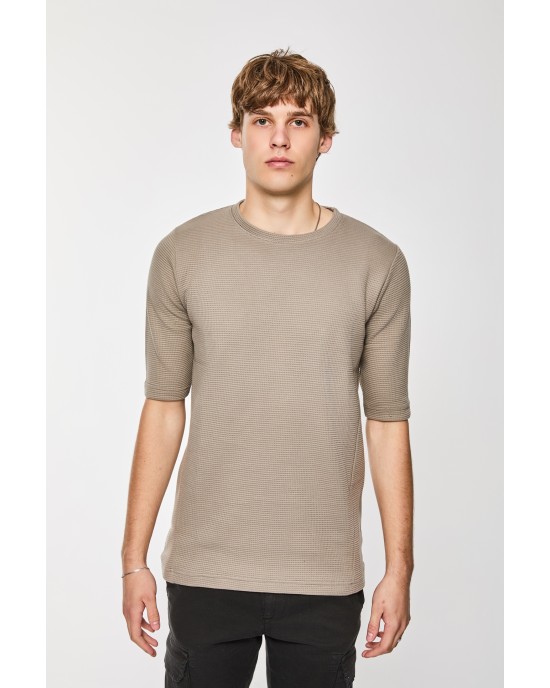 T-Shirt Rebel μπεζ ΚΟΝΤΟΜΑΝΙΚΕΣ