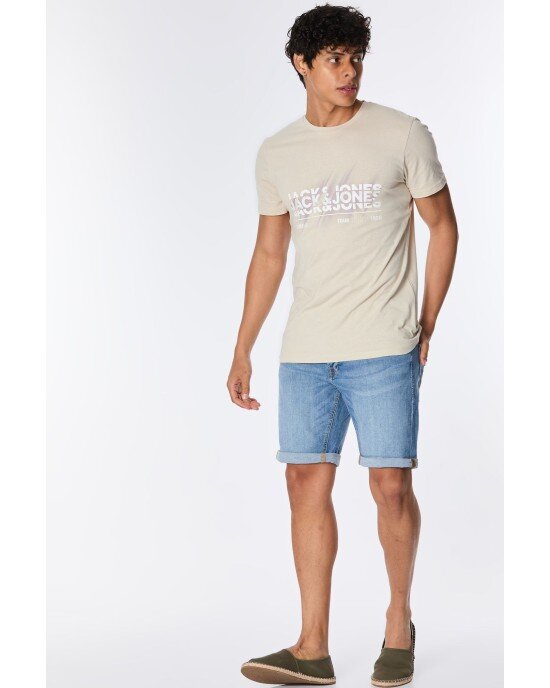 T-shirt Jack n Jones μπεζ