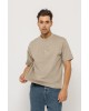 T-shirt Calvin Klein μπεζ ΚΟΝΤΟΜΑΝΙΚΕΣ