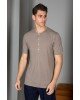 T-shirt Vittorio Μπεζ Πούρου T-shirt Vittorio Μπεζ Πούρου