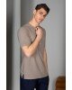 T-shirt Vittorio Μπεζ Πούρου T-shirt Vittorio Μπεζ Πούρου