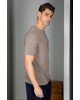 T-shirt Vittorio Μπεζ Πούρου T-shirt Vittorio Μπεζ Πούρου