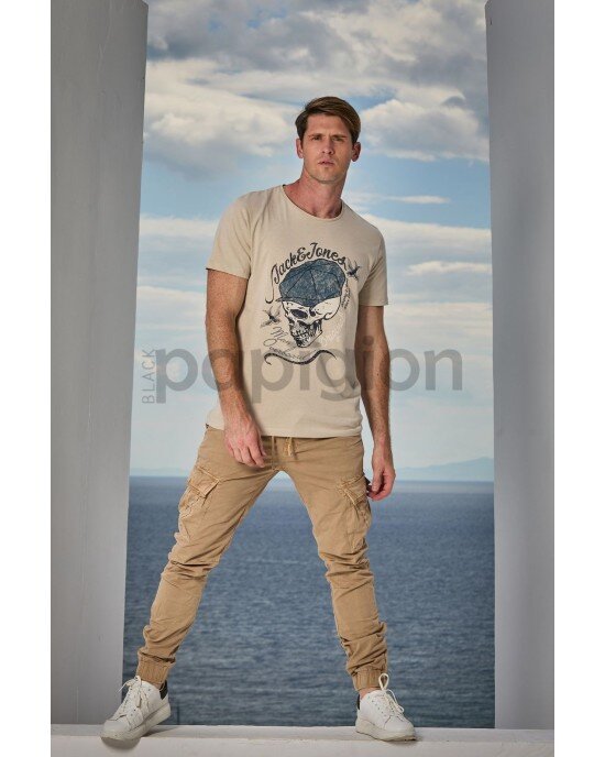 T-shirt Jack n Jones Μπεζ