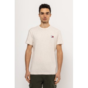 T-shirt Tommy Jeans μπεζ T-shirt Tommy Jeans μπεζ