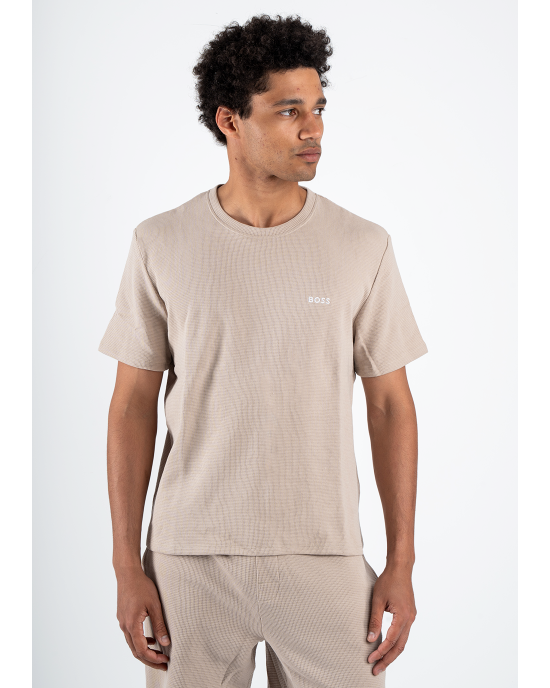 T-Shirt Boss μπεζ ΚΟΝΤΟΜΑΝΙΚΕΣ