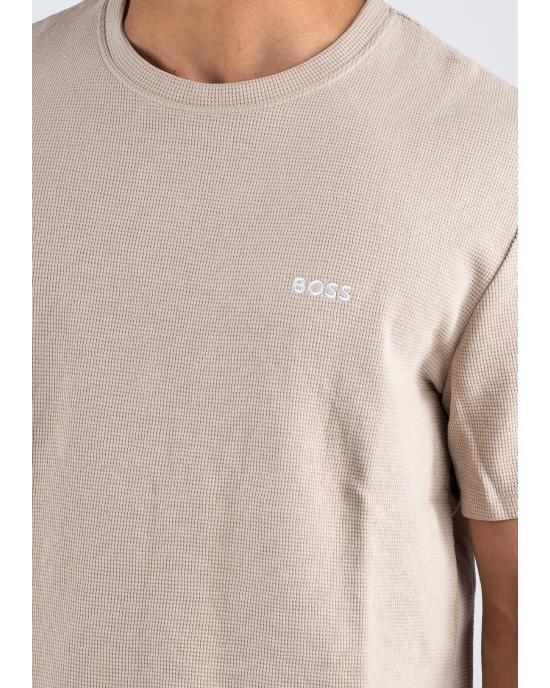 T-Shirt Boss μπεζ ΚΟΝΤΟΜΑΝΙΚΕΣ