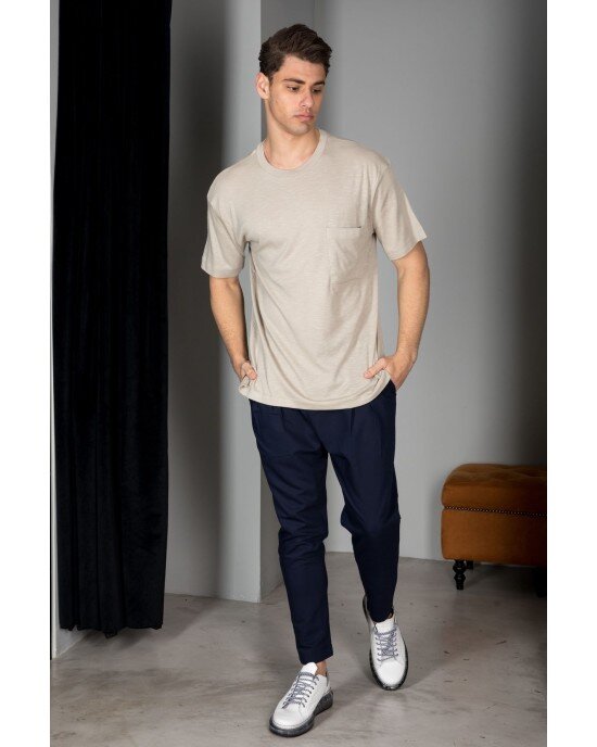 T-shirt Vittorio Μπεζ T-shirt Vittorio Μπεζ