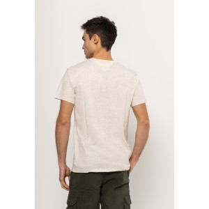T-shirt Tommy Jeans μπεζ T-shirt Tommy Jeans μπεζ
