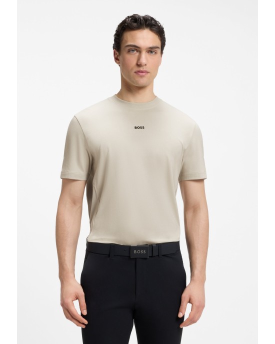 T-Shirt Boss μπεζ ΚΟΝΤΟΜΑΝΙΚΕΣ