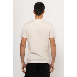 T-shirt Tommy Jeans μπεζ T-shirt Tommy Jeans μπεζ