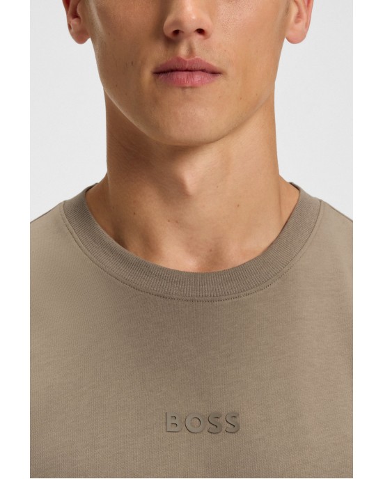 T-Shirt Boss μπεζ ΚΟΝΤΟΜΑΝΙΚΕΣ