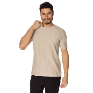 T-shirt Vittorio μπεζ T-shirt Vittorio μπεζ