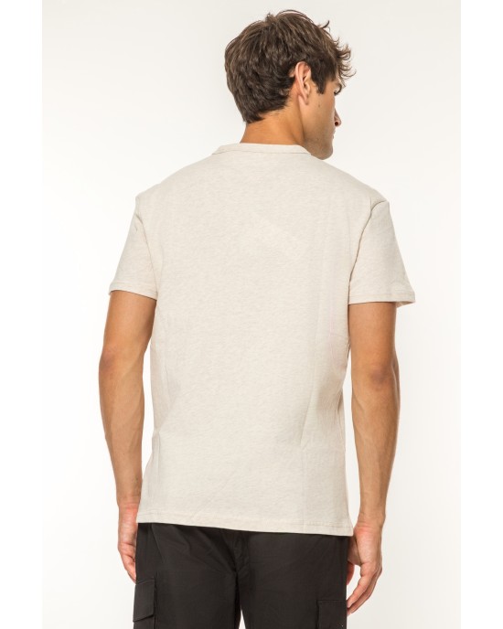 T-shirt Tommy Jeans μπεζ ΚΟΝΤΟΜΑΝΙΚΕΣ