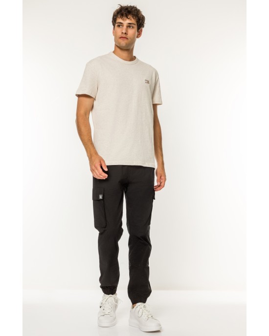 T-shirt Tommy Jeans μπεζ ΚΟΝΤΟΜΑΝΙΚΕΣ