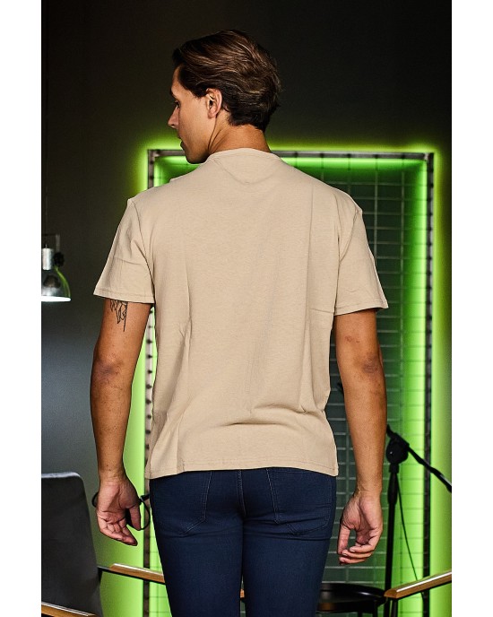 T-shirt Tommy Jeans μπεζ ΚΟΝΤΟΜΑΝΙΚΕΣ