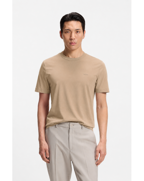 T-Shirt Boss μπεζ ΚΟΝΤΟΜΑΝΙΚΕΣ