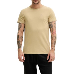 T-shirt Tommy Jeans μπεζ