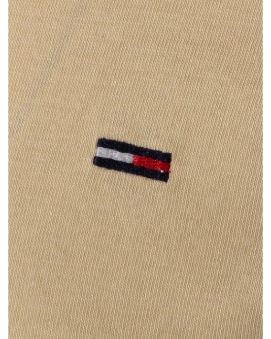 T-shirt Tommy Jeans μπεζ ΚΟΝΤΟΜΑΝΙΚΕΣ