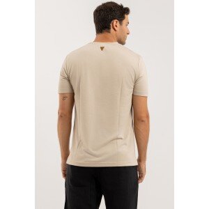 T-shirt Vittorio μπεζ T-shirt Vittorio μπεζ