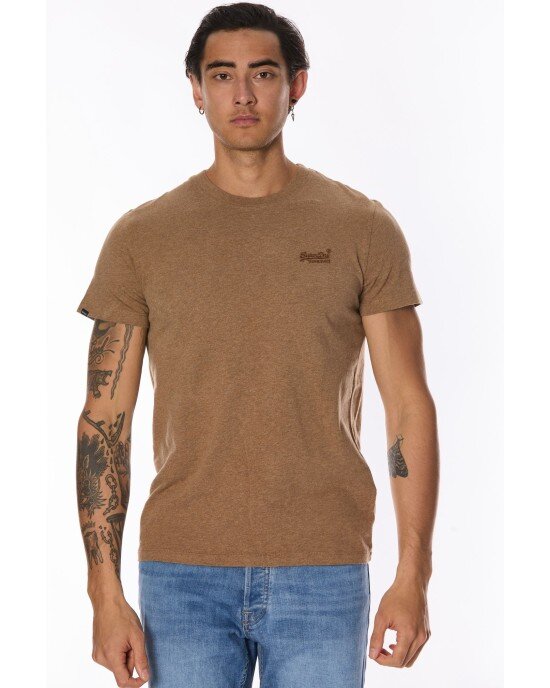 T-shirt SUPERDRY καφέ T-shirt SUPERDRY καφέ