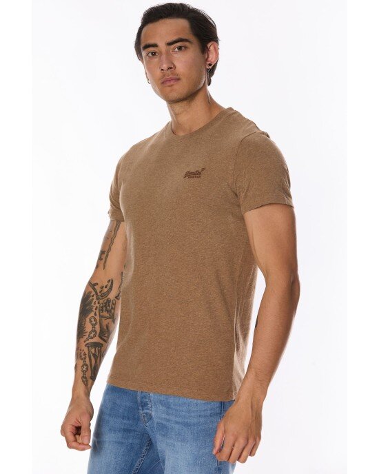 T-shirt SUPERDRY καφέ T-shirt SUPERDRY καφέ